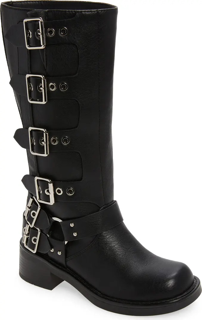 AZALEA WANG Buckled Up Moto Boot (Women) | Nordstrom | Nordstrom