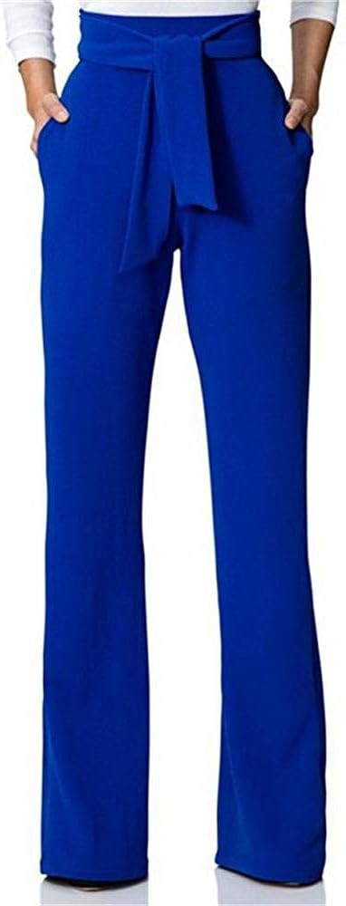 LKOUS Women's Dress Pants Stretchy High Waisted Wide Leg Pants Business Work Pants for Office | Amazon (US)