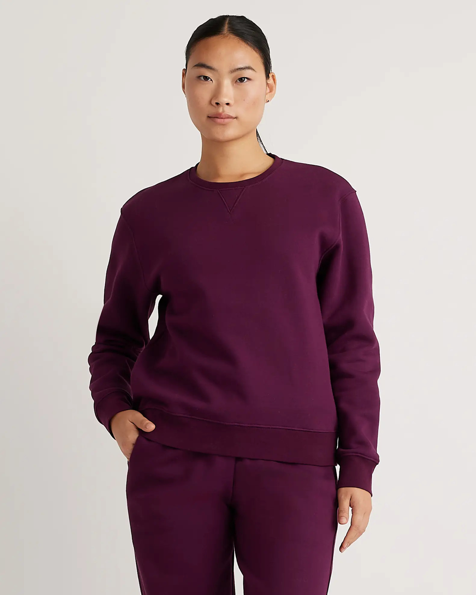 Organic Heavyweight Fleece Boyfriend Crew | Quince