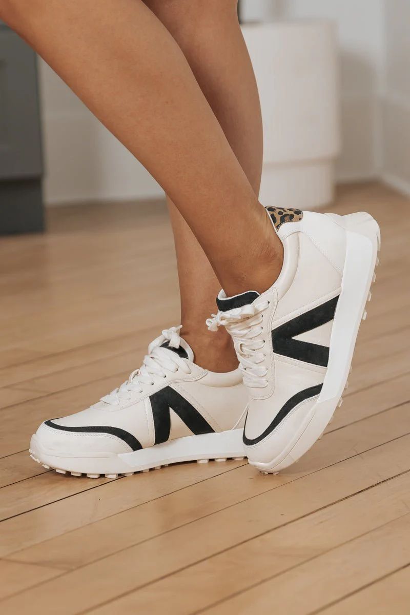 Mia Town White Color Block Sneakers | Magnolia Boutique