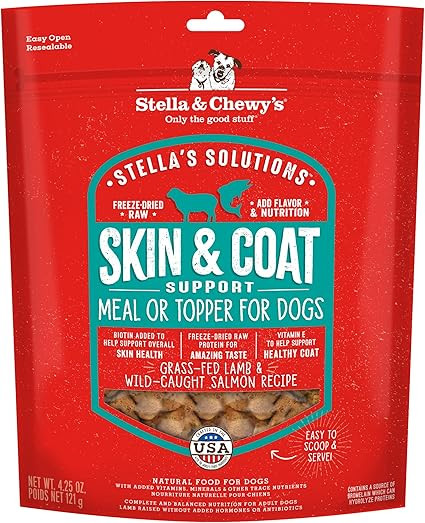 Stella & Chewy's – Stella’s Solutions Skin & Coat Boost – Grass-Fed Lamb & Wild-Caught Salm... | Amazon (US)