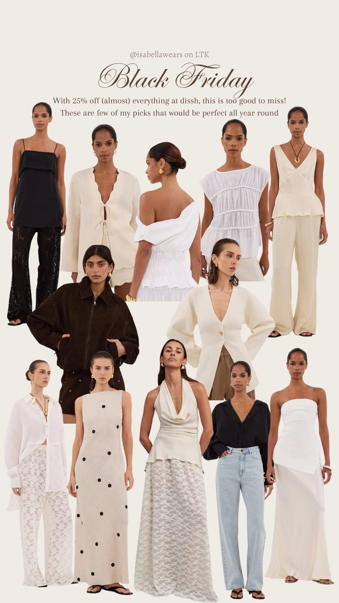 My picks in the dissh Black Friday sale! So many goodies, all 25% off 🤍

#LTKCyberWeek #LTKaustralia #LTKsale