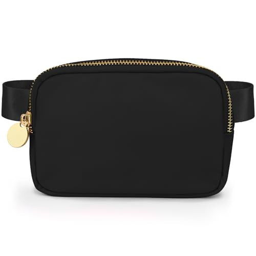 DANCOUR Black Fanny Pack for Women – Stylish Crossbody Belt Bag, Fashionable Waist Bag, Everyday Belt Bag for Women, Mini Waist Pack, Versatile Crossbody Fanny Pack Black | Amazon (US)