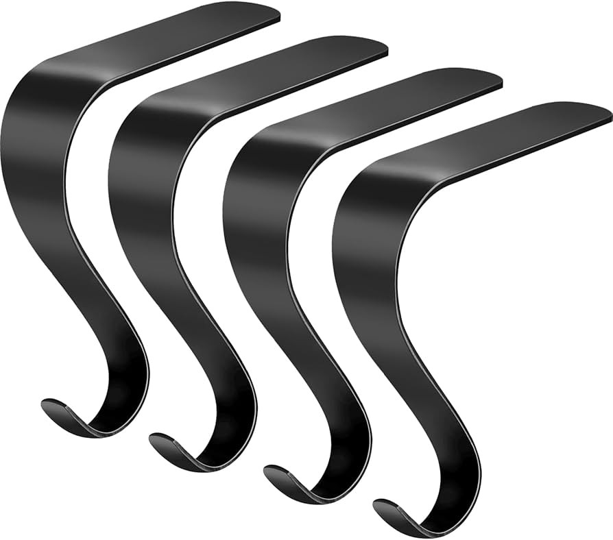 Stocking Holders for Mantle,Christmas Stocking Holder Set of 4,Stocking Hangers for Mantel,Stocki... | Amazon (US)