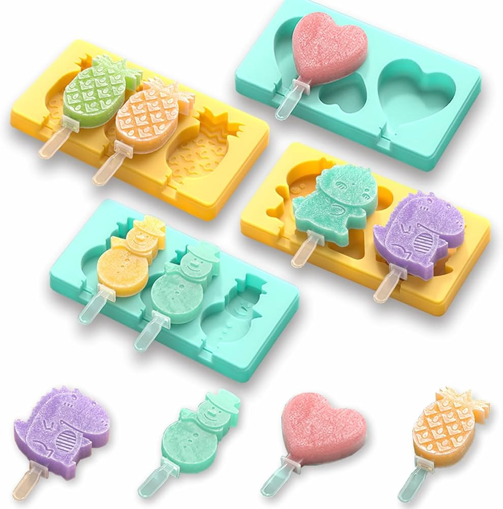 Popsicles Molds,Small Silicone Popsicle Molds For Toddlers,Homemade Frozen Baby Popsicles Molds F... | Amazon (US)