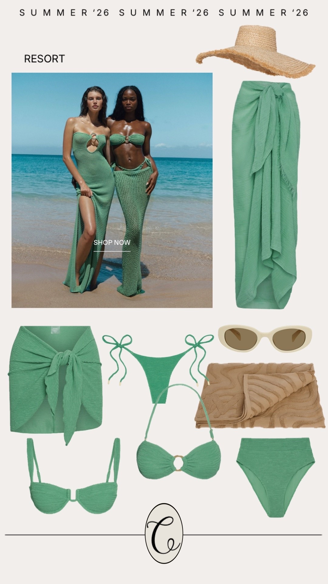 Resort wear 💚

#resort #vacation #travel #swim #swimwear bikini swimsuit towel comb sunscreen earrings bag nipple covers nippies 

#LTKSwim #LTKgrwm #LTKTravel