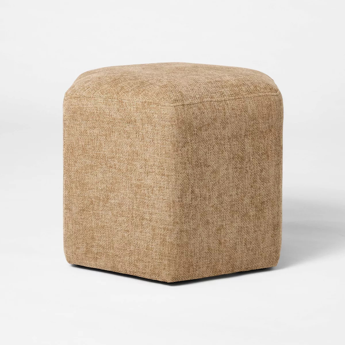 Hex Upholstered Ottoman Tan - Threshold™ designed with Studio McGee | Target