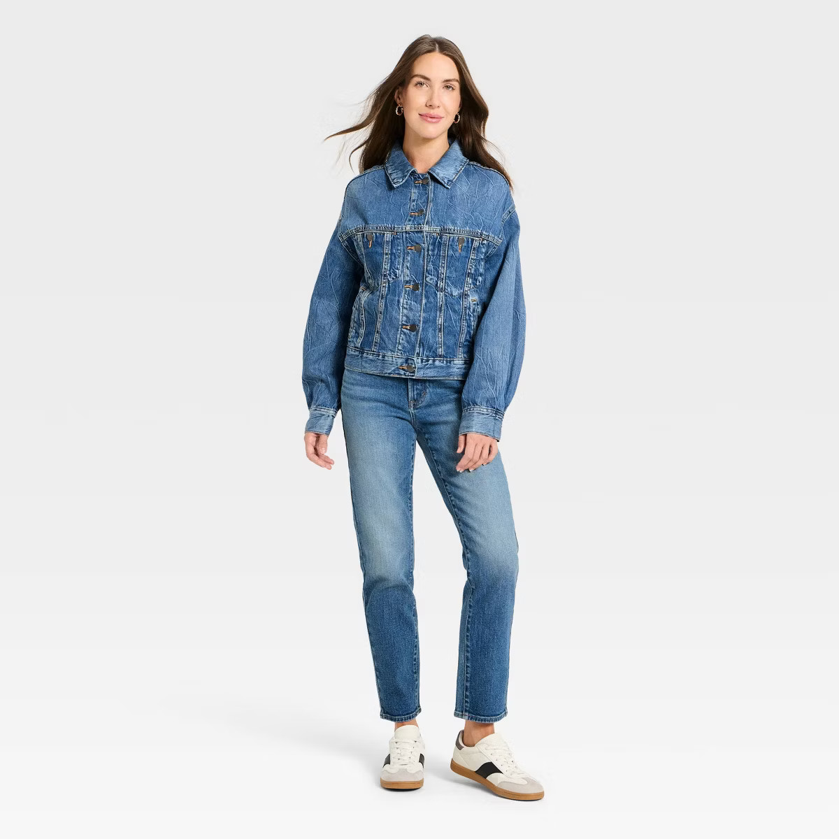 Women's Relaxed Trucker Denim Jacket - Universal Thread™ | Target
