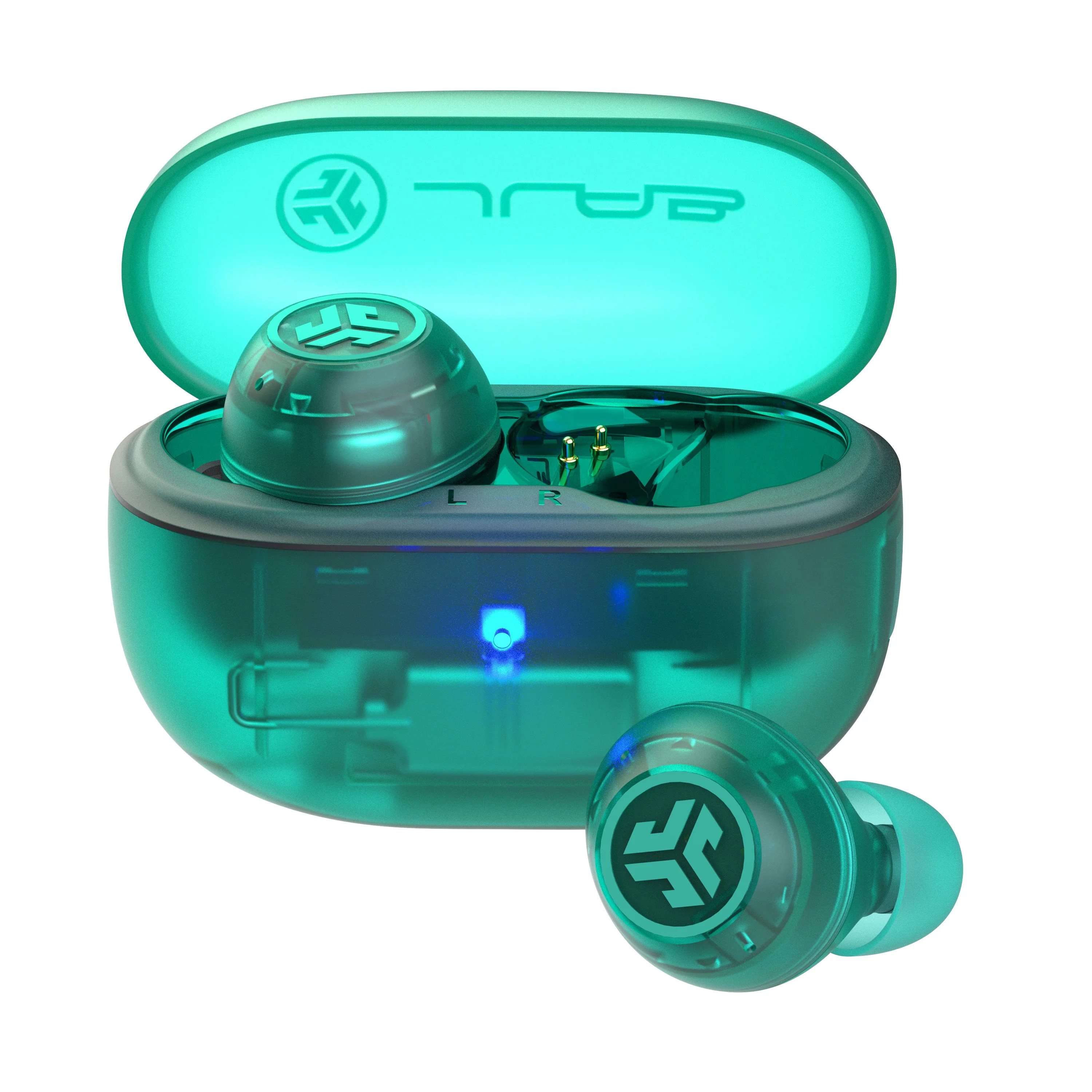 Go Pop ANC True Wireless Earbuds Transparent Teal | JLab