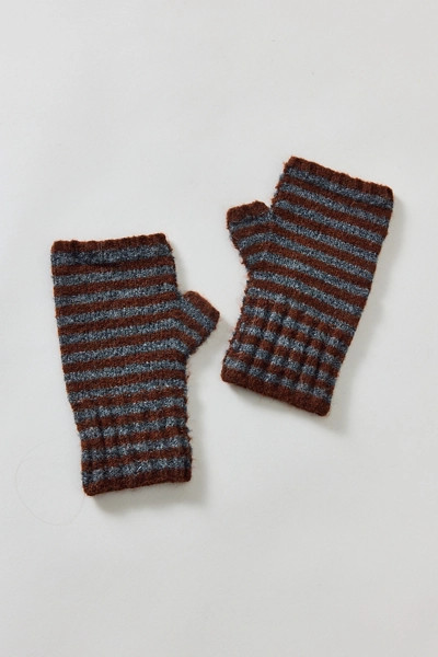 Knit Stripe Fingerless Mitten | Urban Outfitters (US and RoW)