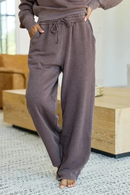 Learn As You Go Brown Sweatpants SALE | Pink Lily