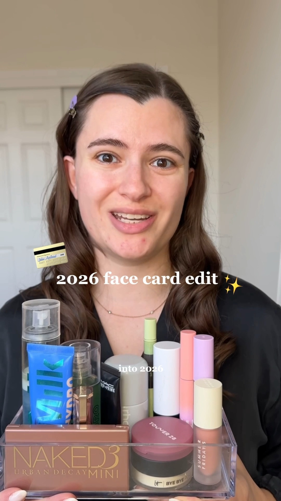 The best makeup products I’m bringing into 2026!

Rhode Glazing Milk
Pixi Beauty Natural Brow Duo in Soft Black 
Naked 3 Palette
Covergirl Eye Enhancer Mascara in Chocolate Brown
Milk Makeup Skin Tint in shade 3
Makeup by Mario Sculpt Stick in light
Tower28 Serum Concealer in DTLA
Tower28 Get Set Blush in Samo Spritzer
Charlotte Tilbury Lip Liner Pillowtalk 
Lancome ButterGloss 
Summer Fridays Lip Oil in Bare Sand 
It Cosmetics Bye Bye Pores Setting Powder
Milk Makeup Grip + Refresh Spray 


#LTKFindsUnder50 #LTKgrwm #LTKBeauty