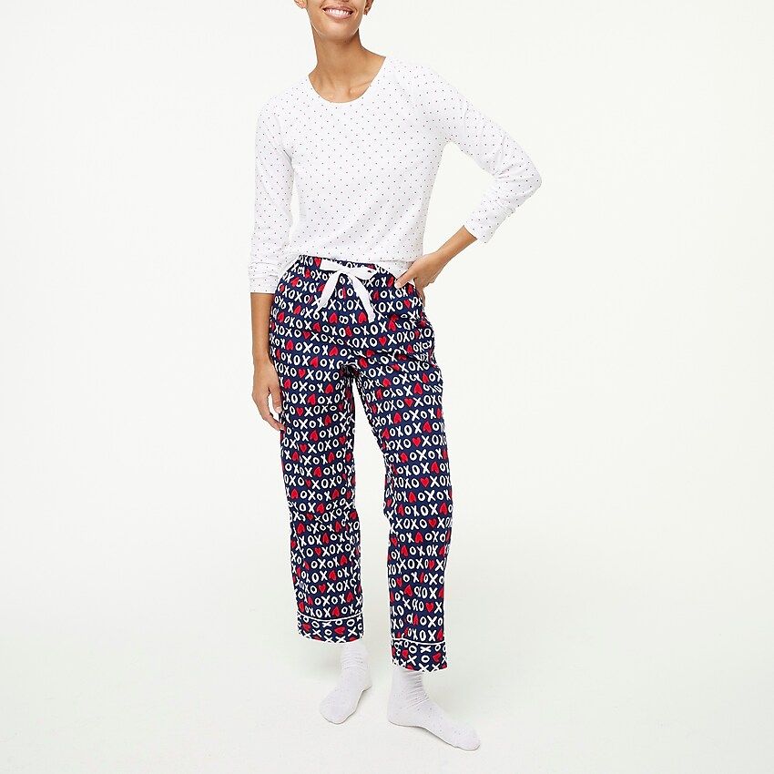 Cropped cotton pajama pant | J.Crew Factory