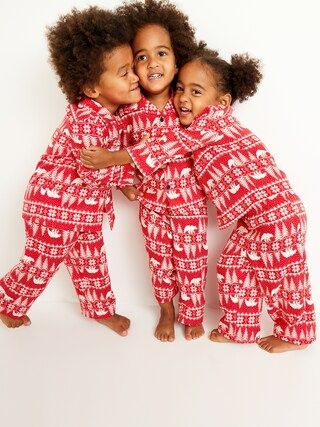 Unisex Lightweight Flannel Pajama Set for Toddler | Old Navy (US)