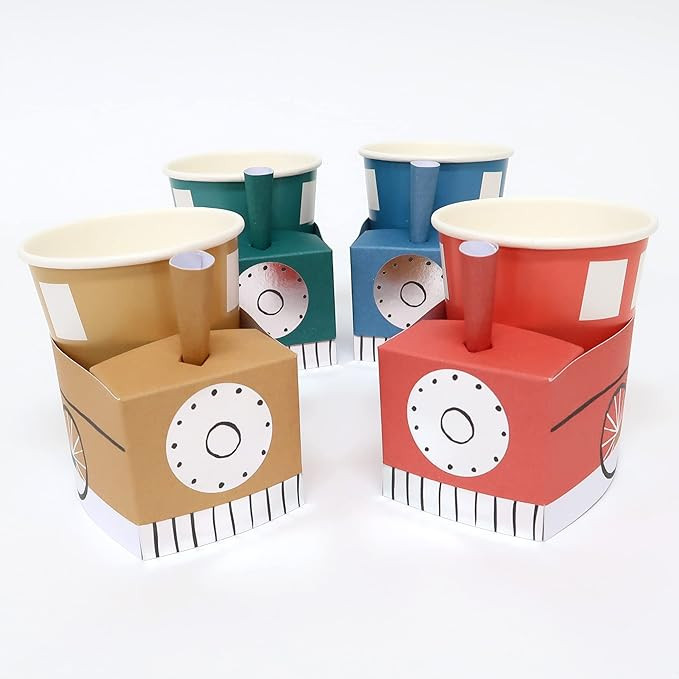 Amazon.com: Meri Meri Train Cups (Pack of 8) : Toys & Games | Amazon (US)