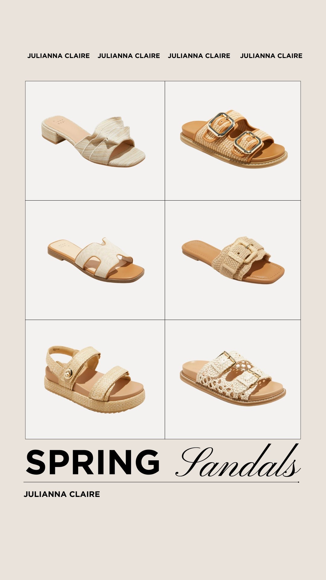 Favorite neutral spring sandals ✨🌸

#LTKShoeCrush #LTKFindsUnder100 #LTKStyleTip