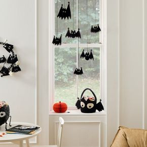 Ed Emberley Felt Bat Ornaments (Set of 6) | West Elm (US)