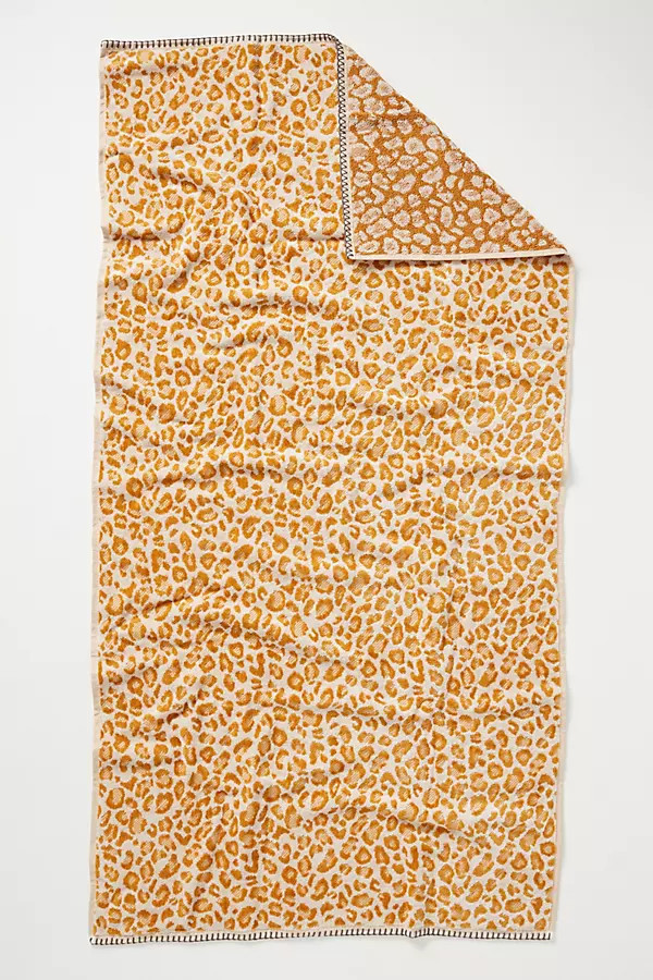 Lola Leopard Bath Towel Collection | Anthropologie (US)