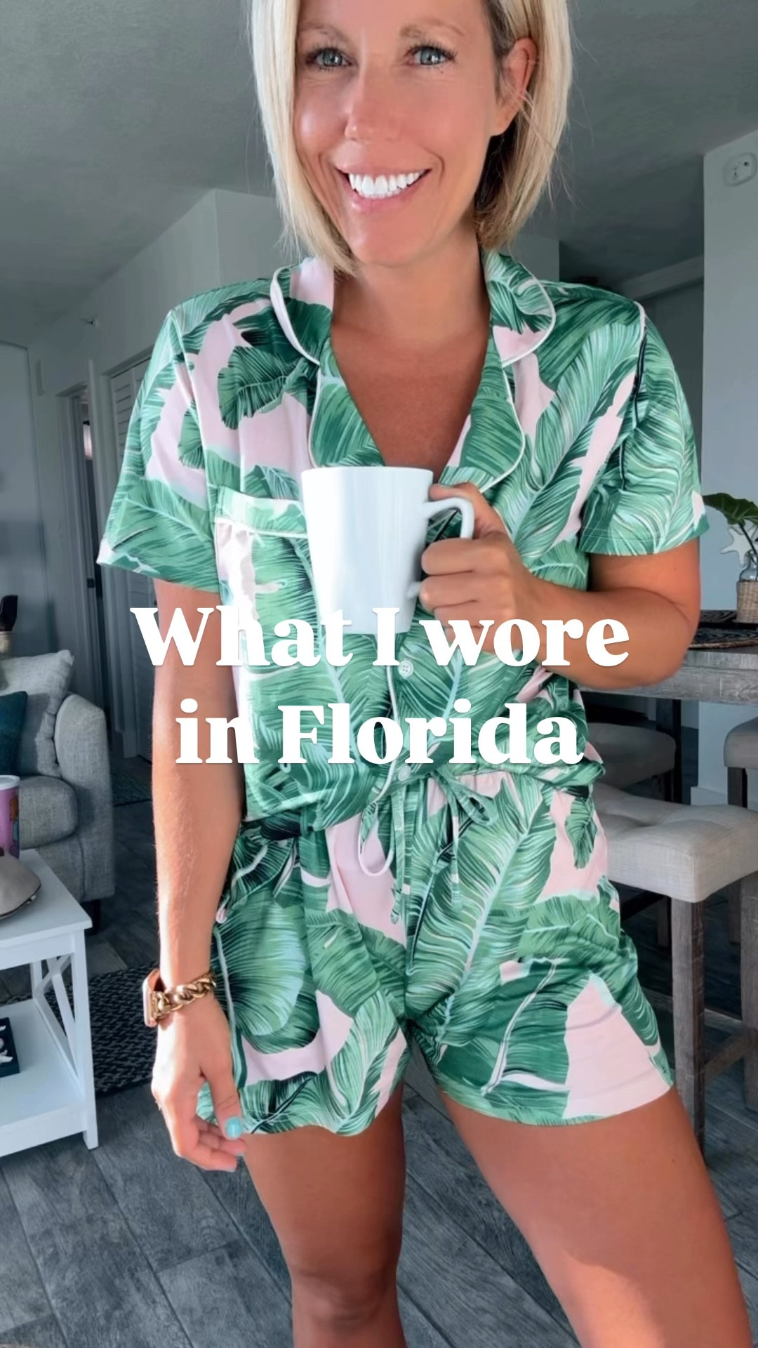 What I wore in Florida for the day!!! We had soooo much from @marg I totally forgot to record my dress for the night so you get a picture instead!!!! 
⬇️⬇️⬇️
Pajamas sized up to medium
Black tank and shorts medium 
Swim suit medium - coverup small
Dress small

#LTKSwim #LTKTravel #LTKFindsUnder50