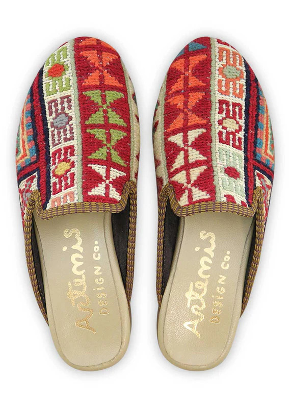Women's Sumak Kilim Slippers - Size 5 | Artemis Design Co.