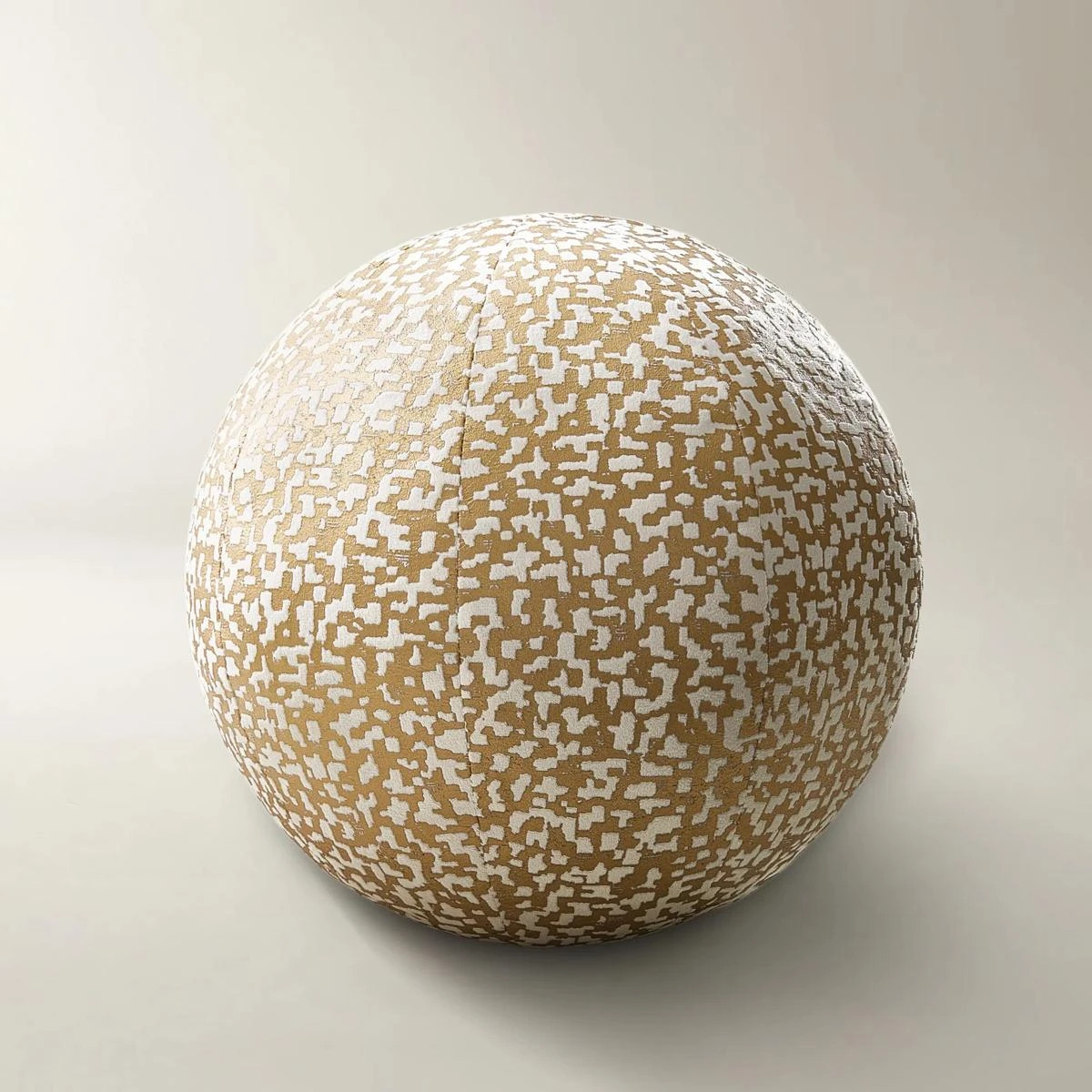 Nouvel Ball Pillow 12" - Ivory/Gold | Z Gallerie