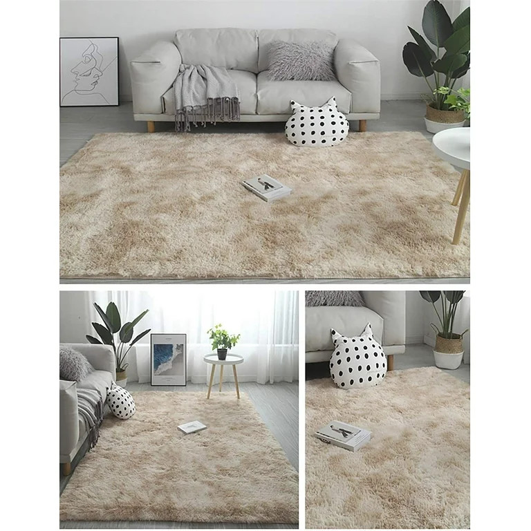 Novashion 5ft x 8ft Shaggy Area Rugs for Bedroom Living Room, Fluffy Rug Plush Decorative Rug for... | Walmart (US)