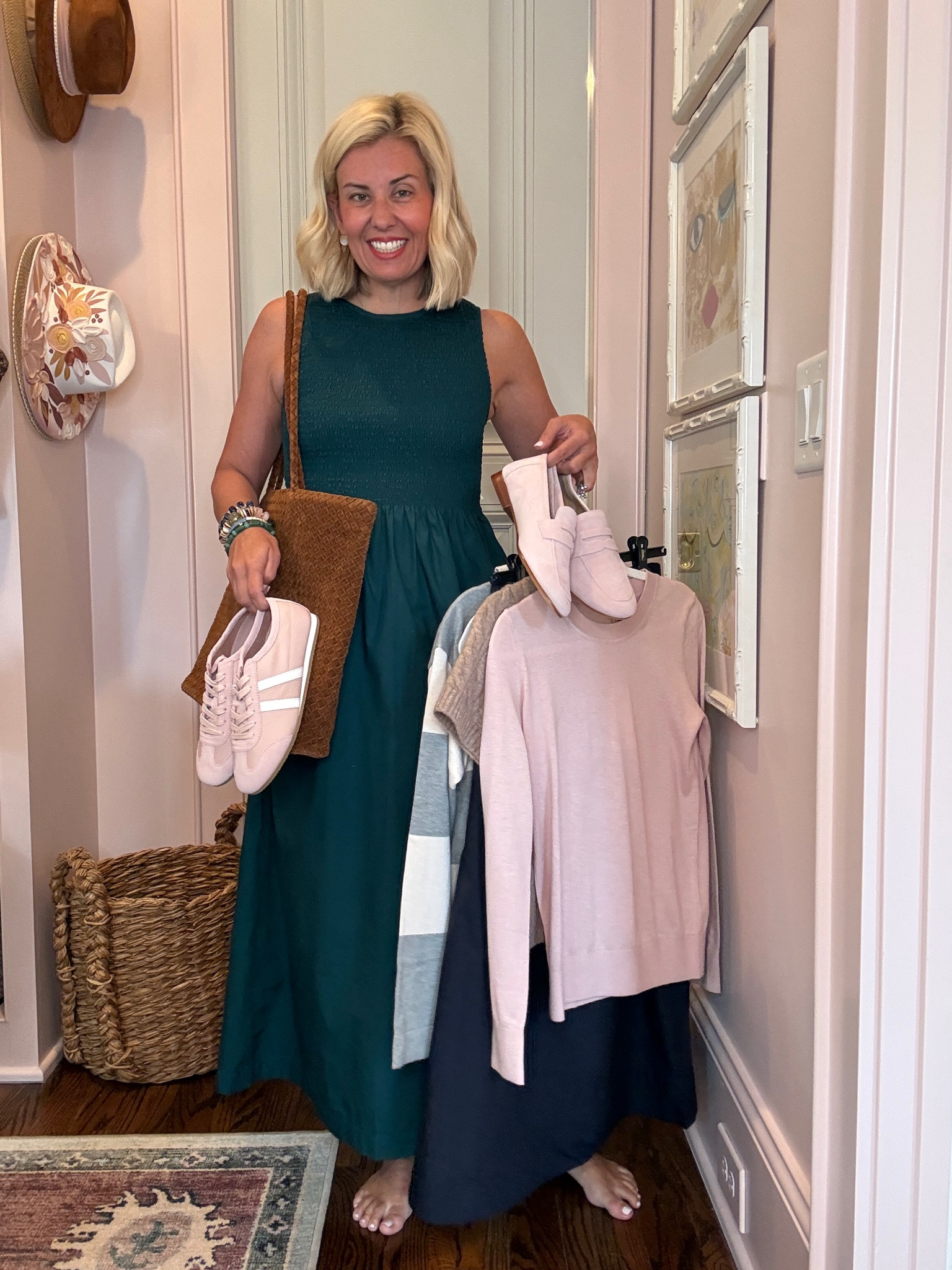 Quince new arrivals try-on coming soon! 
Sizing: 
Jeans - 26 short 
Cashmere polo - xs
Sneakers - 8
Loafers - 7.5
Dress & skirt  - xs
Tee & sweater - xs 
*code Catherine20 at Allie + Bess

#LTKdayinmylife #LTKootd #LTKmomlife