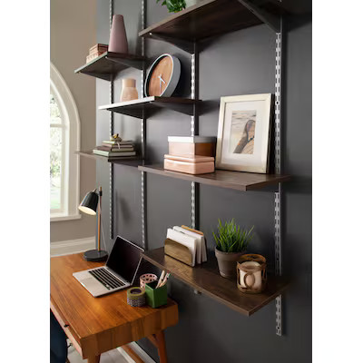 Rubbermaid Chestnut Oak Shelf Board 35.8-in L x 9.8-in D (1 Decorative Shelf) | Lowe's