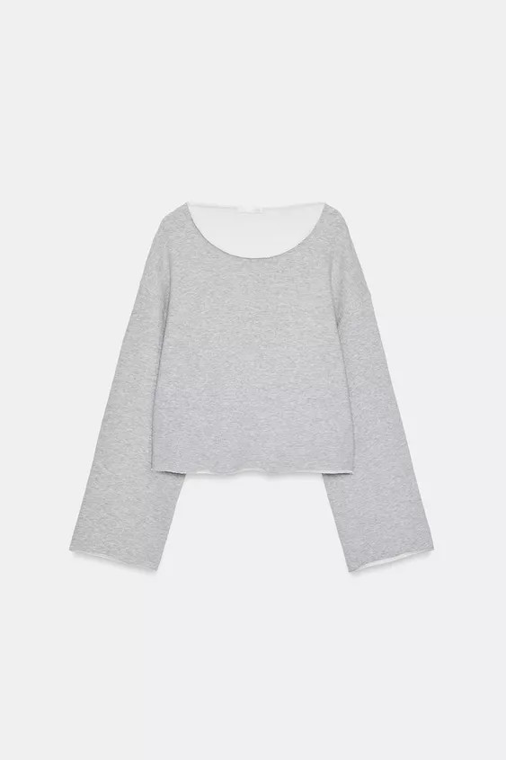BOAT NECK SWEATSHIRT | Zara UK