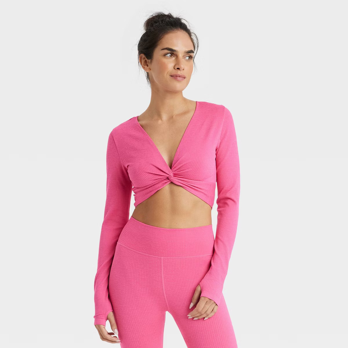 Women's Wear 2 Ways Long Sleeve Crop Top - JoyLab™ | Target