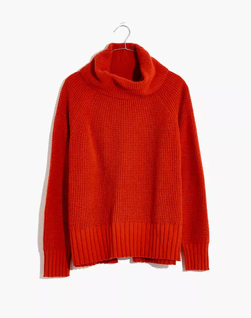 Eastbrook Turtleneck Cross-Back Sweater in Cotton-Merino Yarn | Madewell