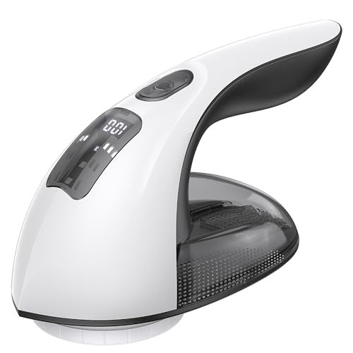 Rechargeable Fabric Shaver and Lint Remover, 3-Speed Adjustable Sweater Shaver with 6-Leaf Replaceable Stainless Steel Blades, 2.6Inch Large Mesh, Removable Bin for Clothes Fuzz, Lint, Pills, Bobbles | Amazon (US)