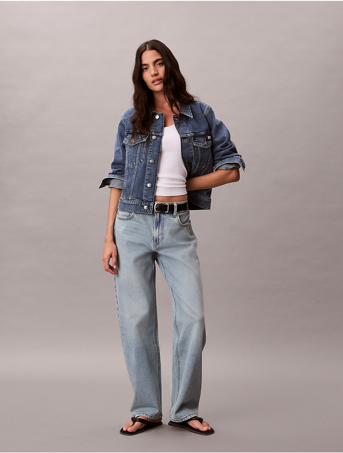 Calvin Klein Women's 90s Straight Jeans - Blue - 25W x RL | Calvin Klein (US)