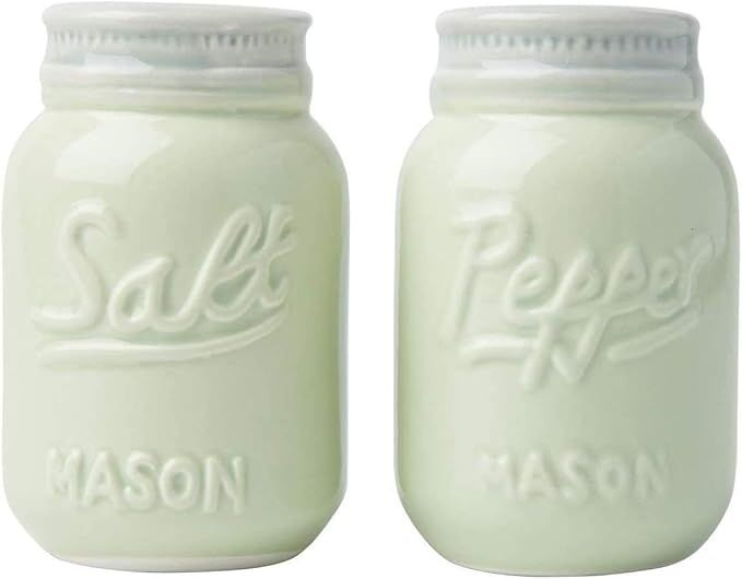 Vintage Mason Jar Salt & Pepper Shakers by Comfify - Adorable Decorative Mason Jar Decor for Vint... | Amazon (US)