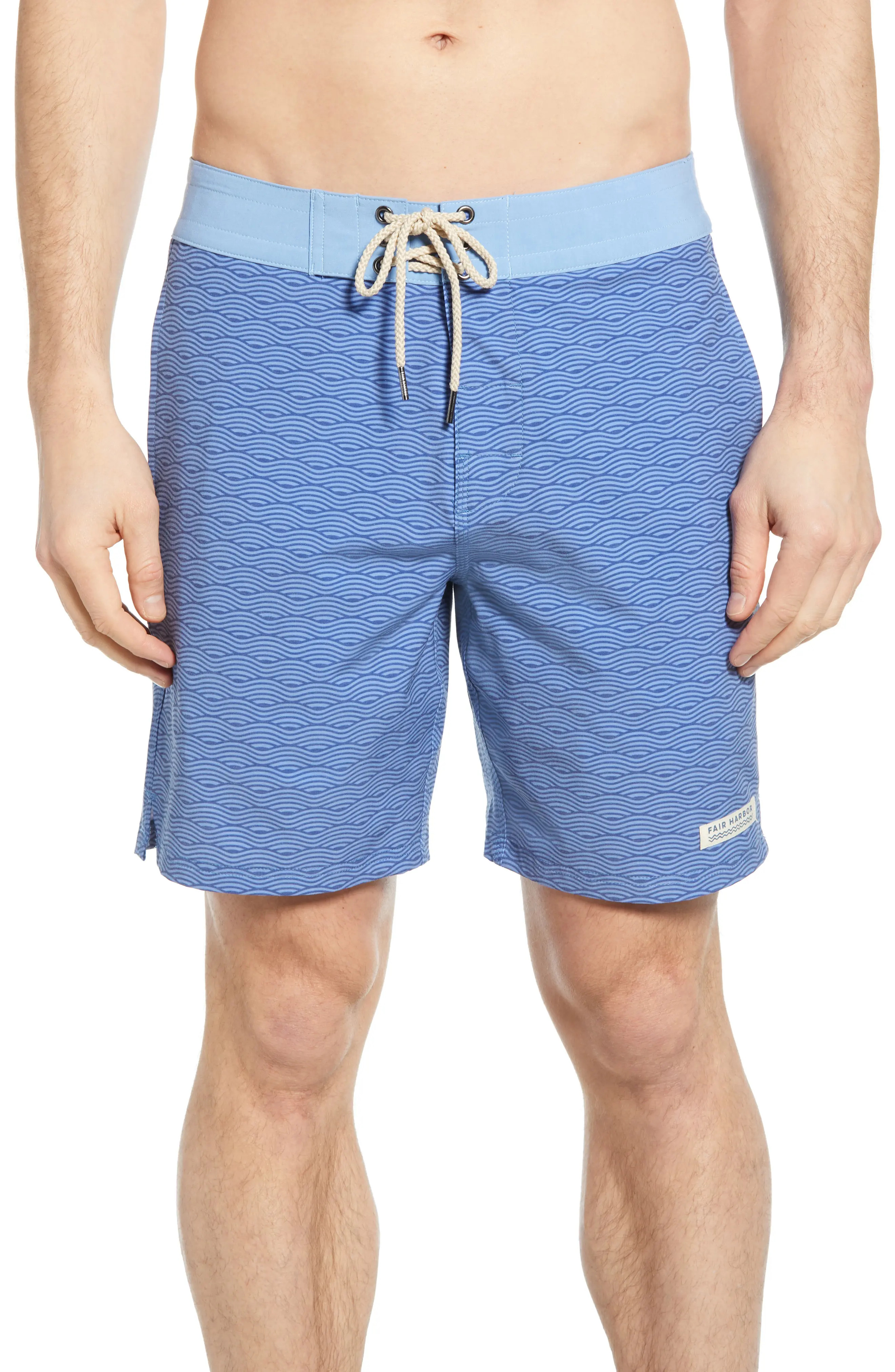 Men's Fair Harbor Nautilus Wave Print Board Shorts | Nordstrom