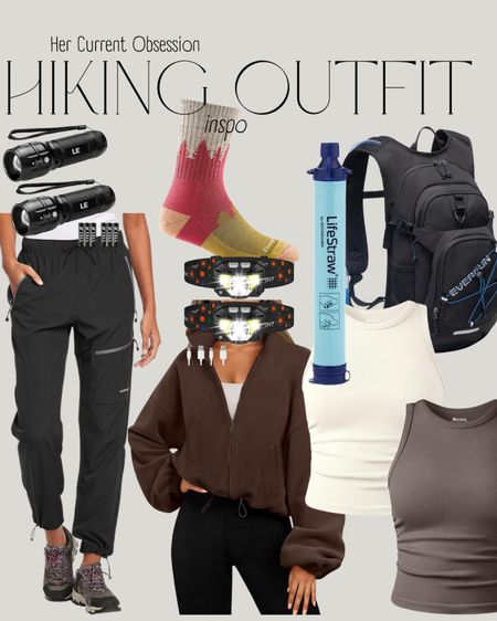 Amazon hiking outfit inspo for all my outdoorsy friends. Follow me HER CURRENT OBSESSION for more outdoors style and adventures 😃

Granola girl, outdoorsy outfit, hiking outfit, workout tank top, hiking backpack, flashlight, headlamps, hiking essentials

#LTKSummerSales #LTKU #LTKActive