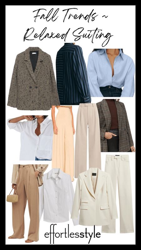 Relaxed suiting is big this season…. Here are a few of our favorite pieces!

#LTKworkwear #LTKstyletip #LTKSeasonal