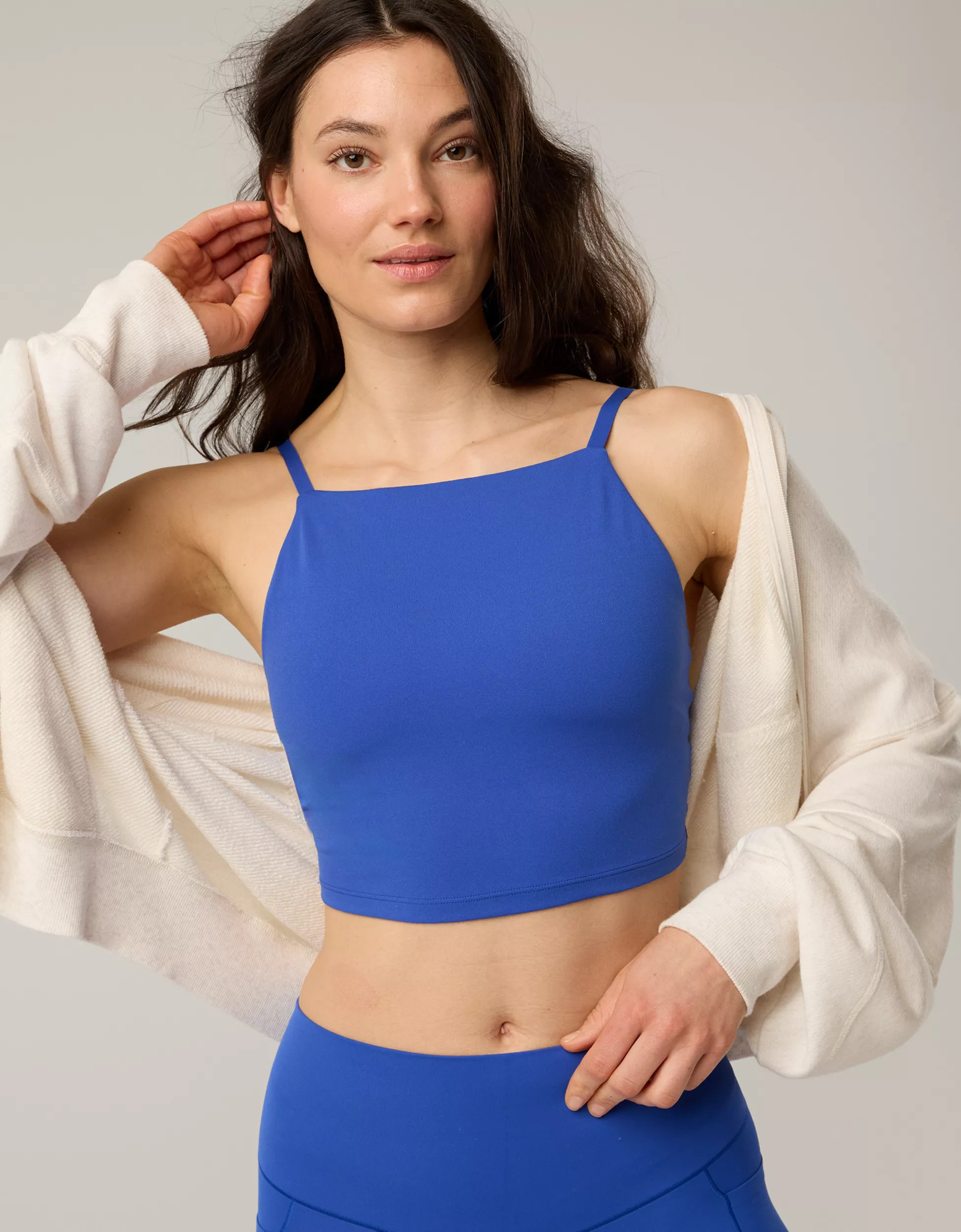 OFFLINE By Aerie Real Me Apron Longline Sports Bra | American Eagle Outfitters (US & CA)