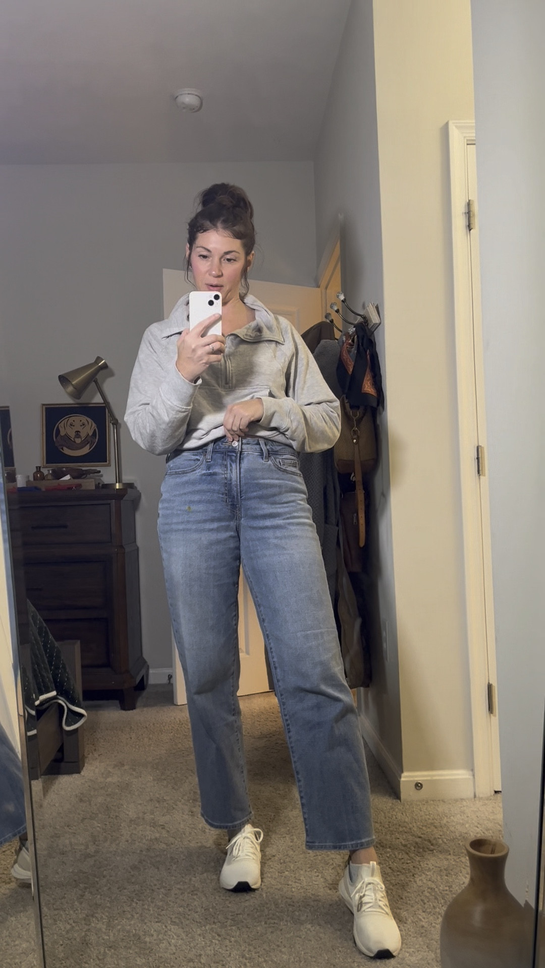 Casual outfit idea, everyday style, everyday outfit, comfy outfit, straight leg jeans, errands outfit, sale alert, old navy, Amazon outfit 

#LTKFindsUnder50 #LTKMidsize #LTKOver40