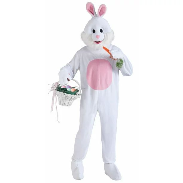 Deluxe Adult Easter Bunny Mascot Costume - Walmart.com | Walmart (US)
