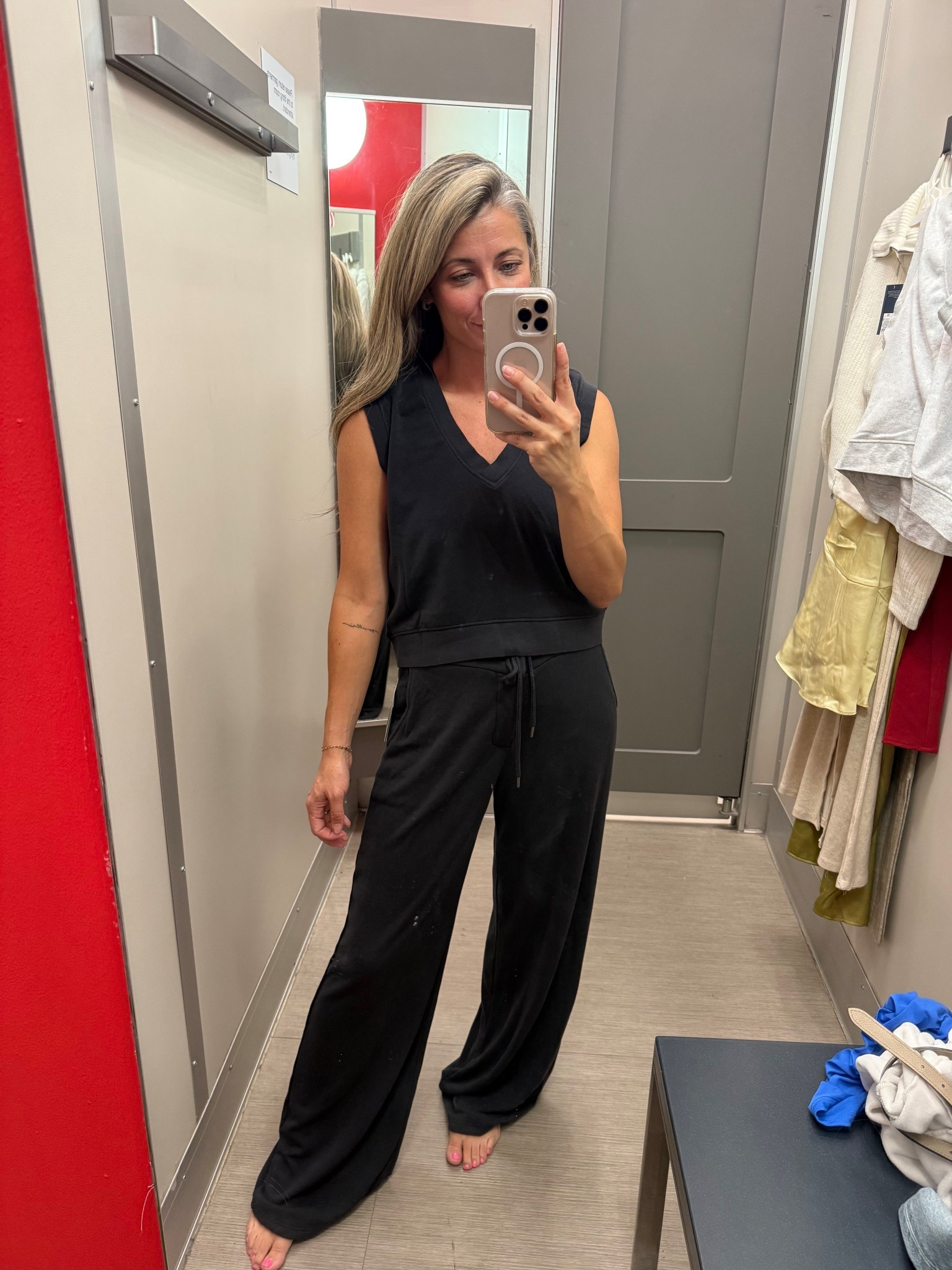 Ok this new fleece set from Target is legit amazing and SO soft! Wearing XS in both! Comes in other colors! 

#LTKFindsUnder50 #LTKPetite #LTKOver40