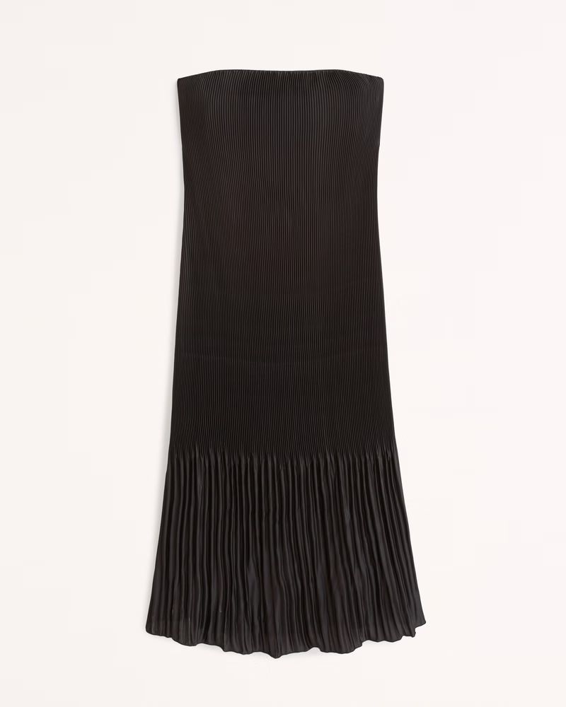 Women's The A&F Giselle Pleat Release Midi Dress | Women's Dresses & Jumpsuits | Abercrombie.com | Abercrombie & Fitch (US)