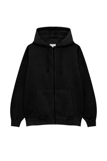 BASIC-OVERSIZE-HOODIE MIT KAPUZE UND REISSVERSCHLUSS | PULL and BEAR DE