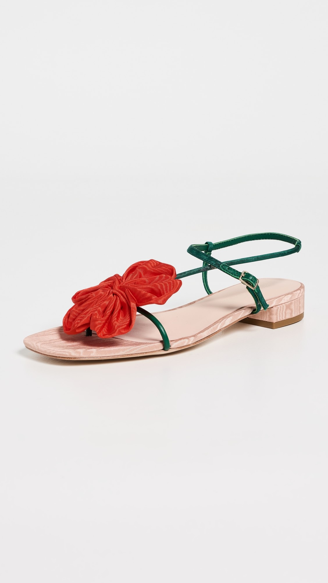 Genevieve Flower Applique Flat Sandals | Shopbop