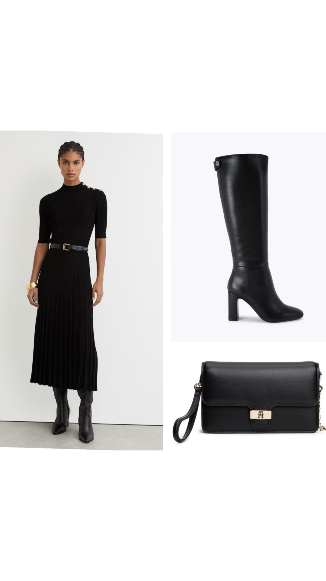 Here are some lovely black midi dresses from REISS, MARKS & SPENCER and BODEN.  I’ve also picked out some black knee high boots!

#LTKuk #LTKspring #LTKstyletip