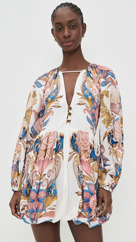 Sea Garden Off-White Mini Dress | Shopbop