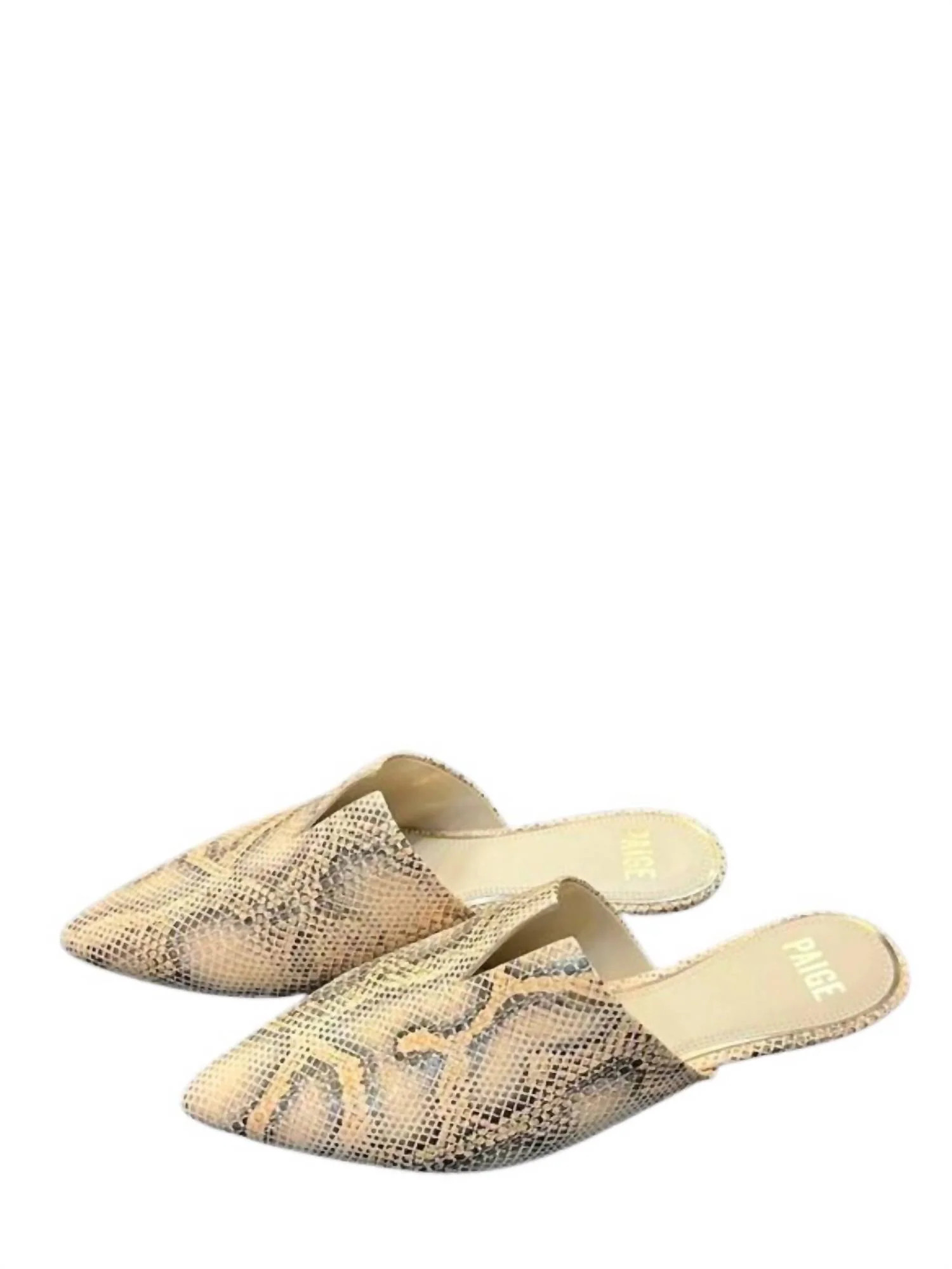 Women's Alia Snake Mule In Buttermilk Snake | Shop Simon