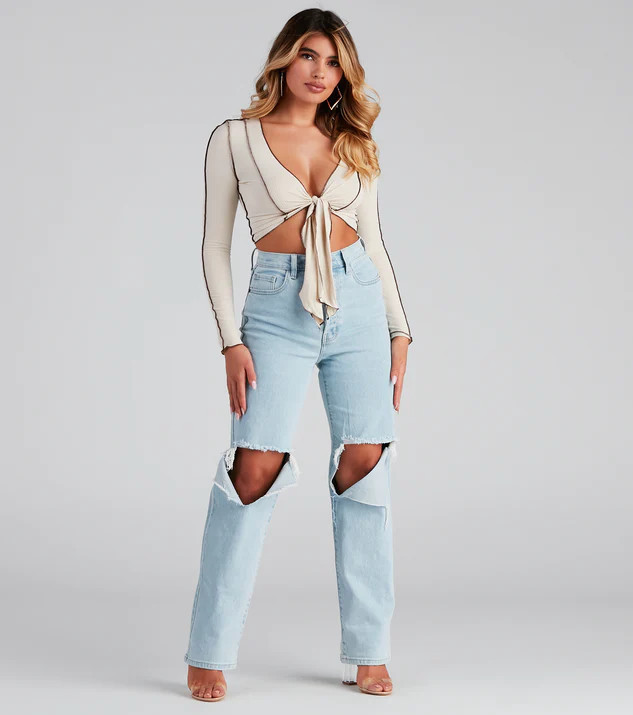 Good Vibes High Rise Boyfriend Jeans | Windsor Stores