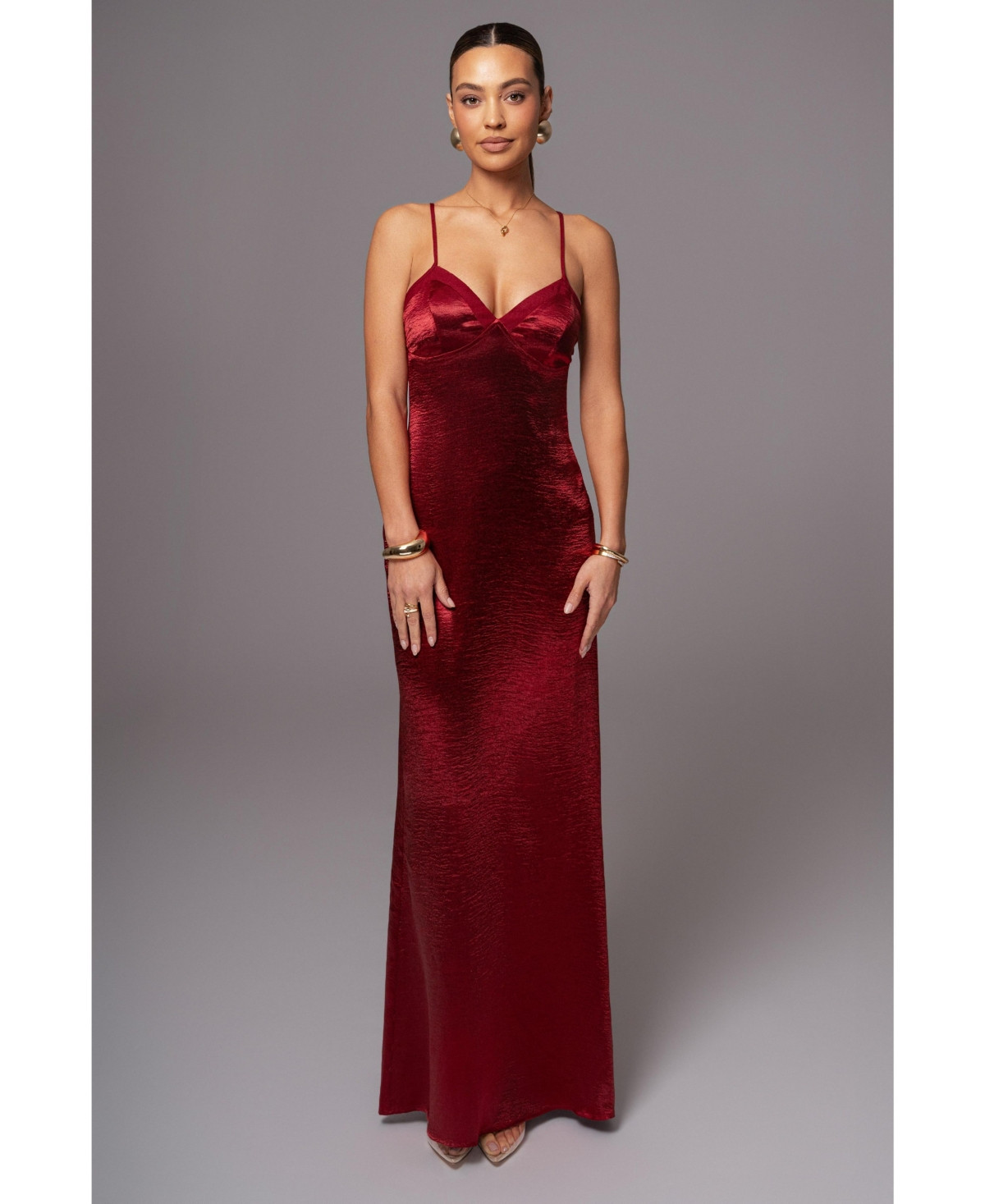 Jluxlabel Women's Surreal Satin Maxi Dress - Red | Macy's
