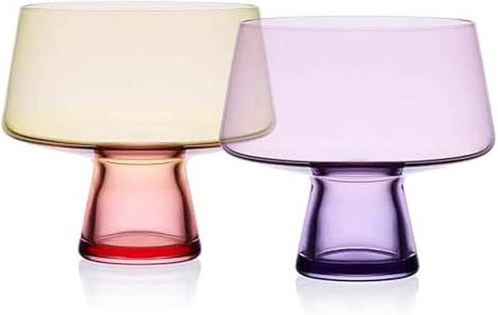Mikasa Chroma Set of 2 Martini Cocktail Cosmopolitan Stackable Bar Glasses, 17 Ounce | Amazon (US)